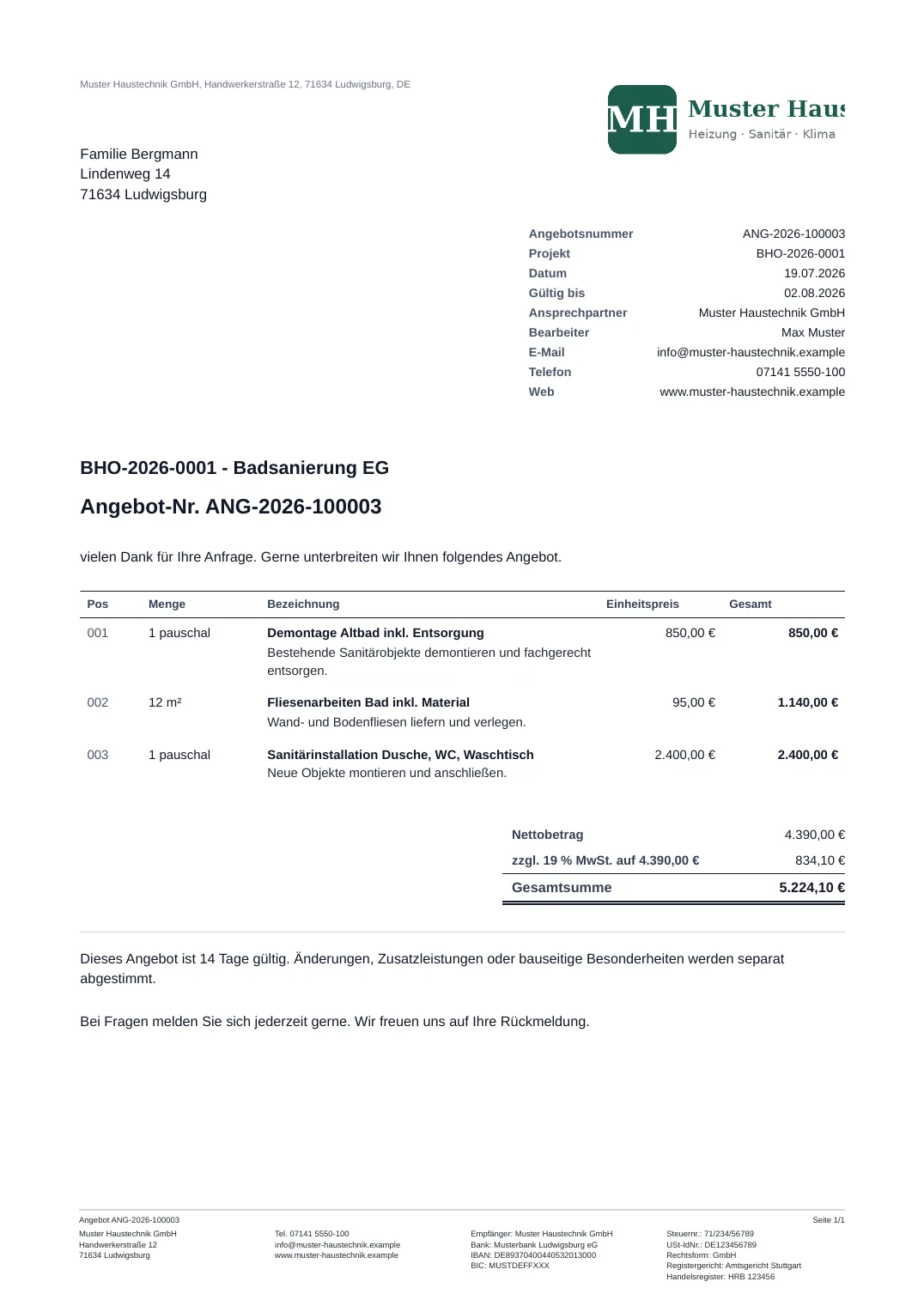 Buzzard: angebot pdf